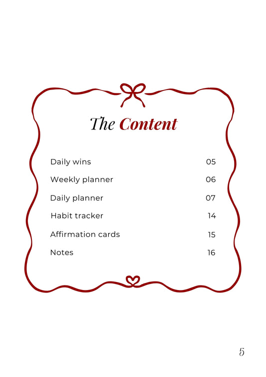 Dreamy Weekly Planner