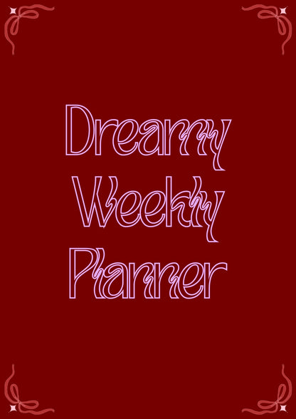 Dreamy Weekly Planner