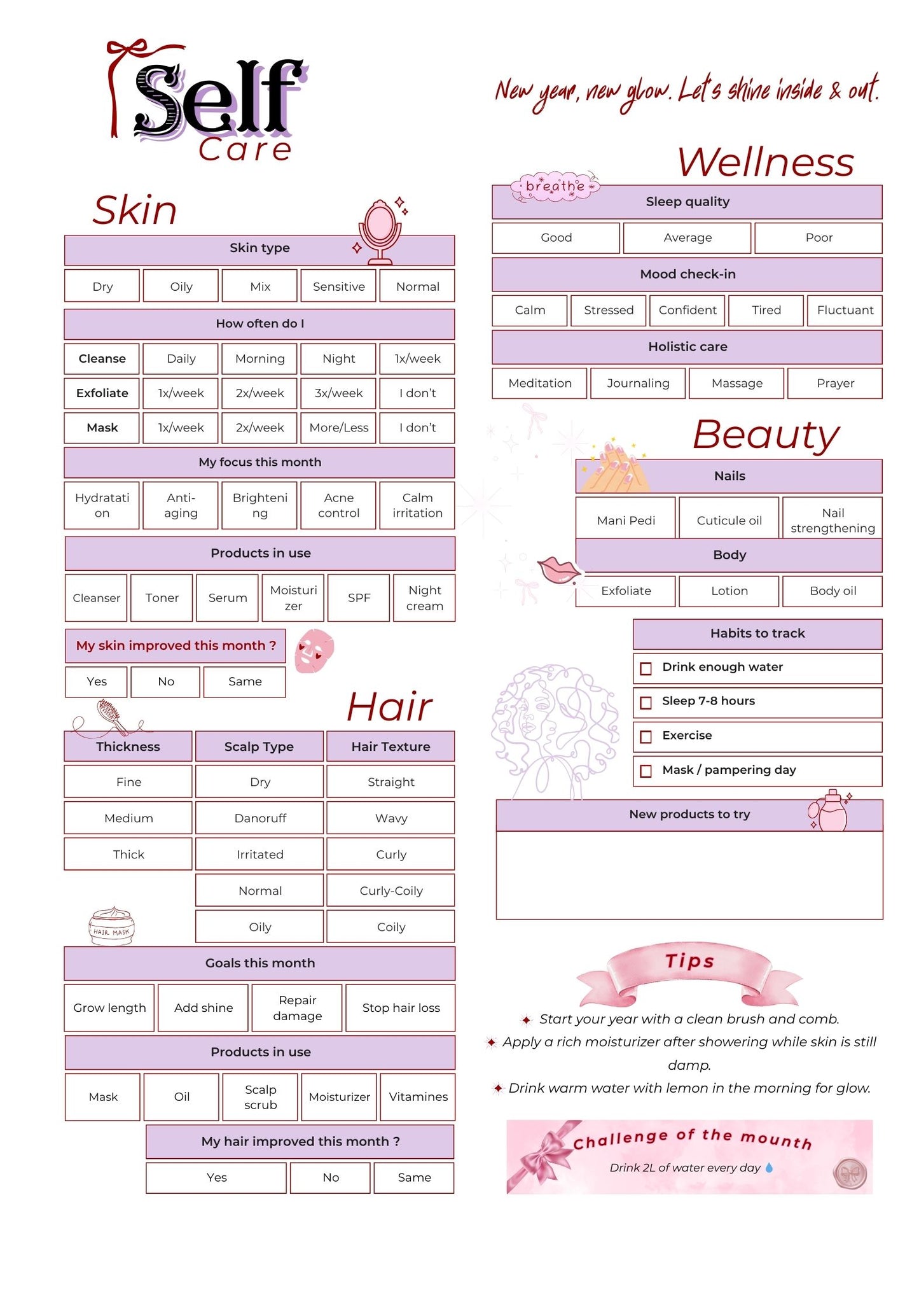 2026 Printable Planner, 500 pages