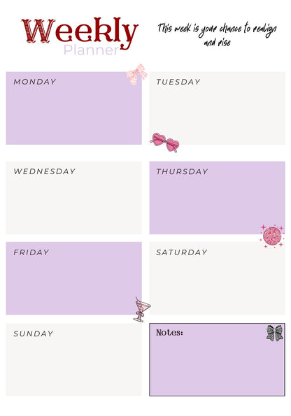 2026 Printable Planner, 500 pages