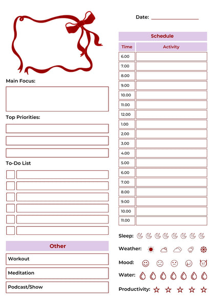2026 Printable Planner, 500 pages