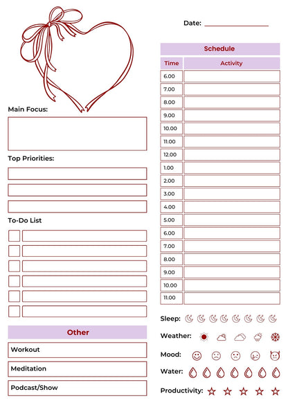 2026 Printable Planner, 500 pages