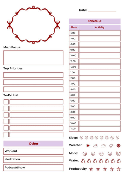 2026 Printable Planner, 500 pages
