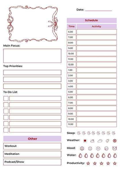 2026 Printable Planner, 500 pages