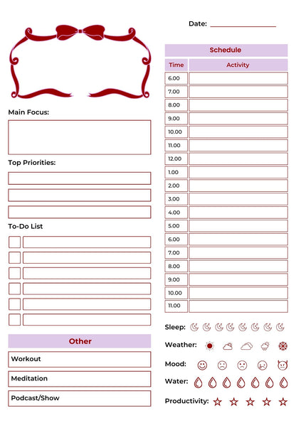 2026 Printable Planner, 500 pages