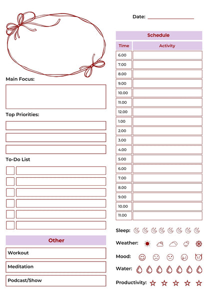 2026 Printable Planner, 500 pages