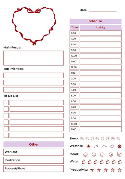 2026 Printable Planner, 500 pages