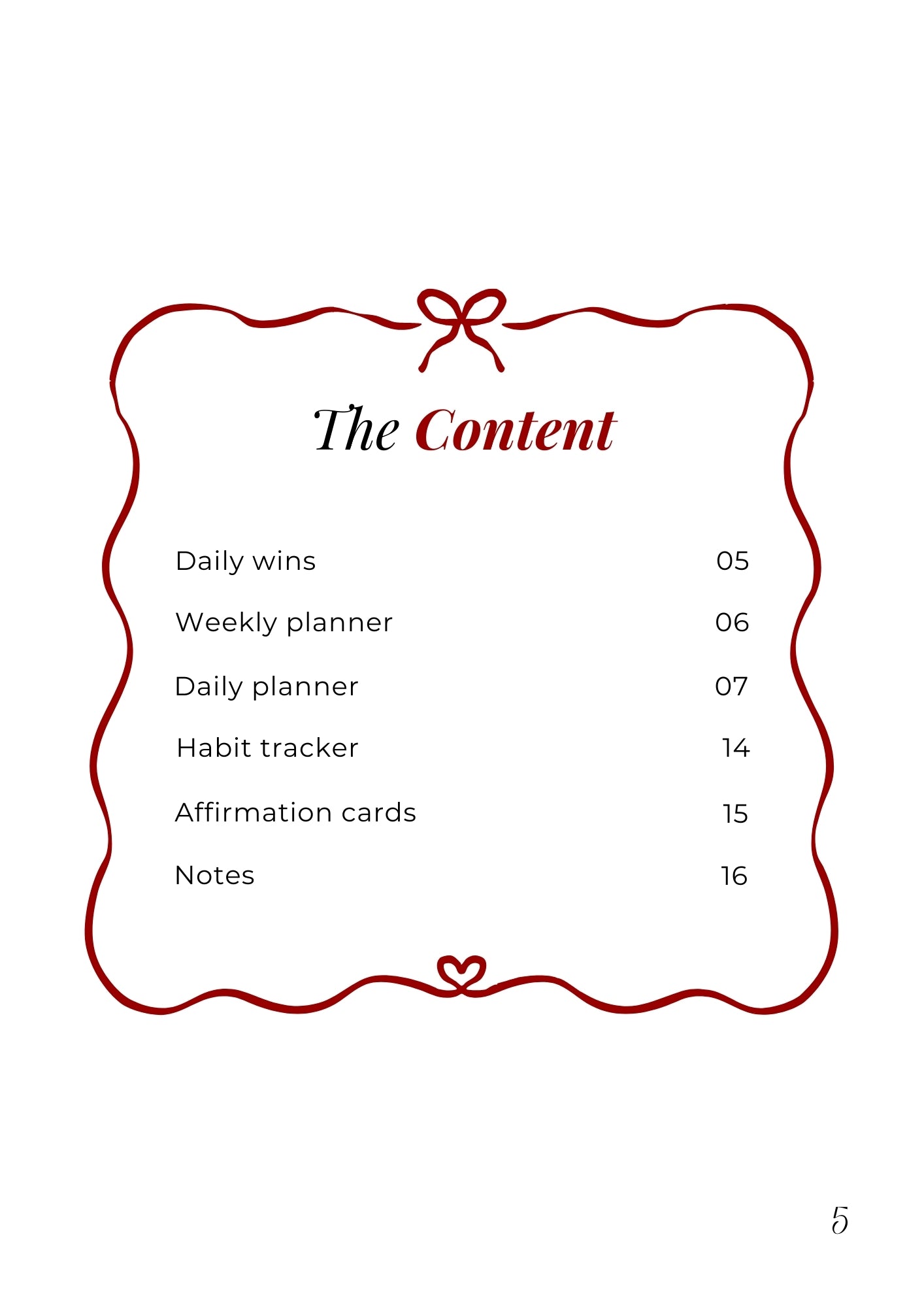 Dreamy Weekly Planner