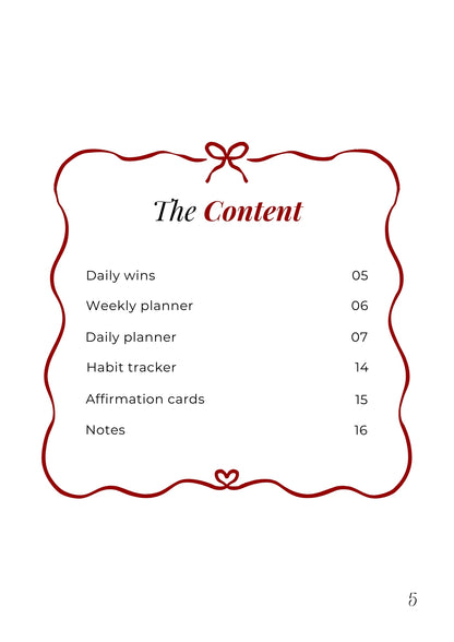 Dreamy Weekly Planner