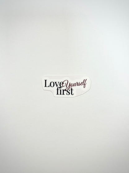 Love yourself first