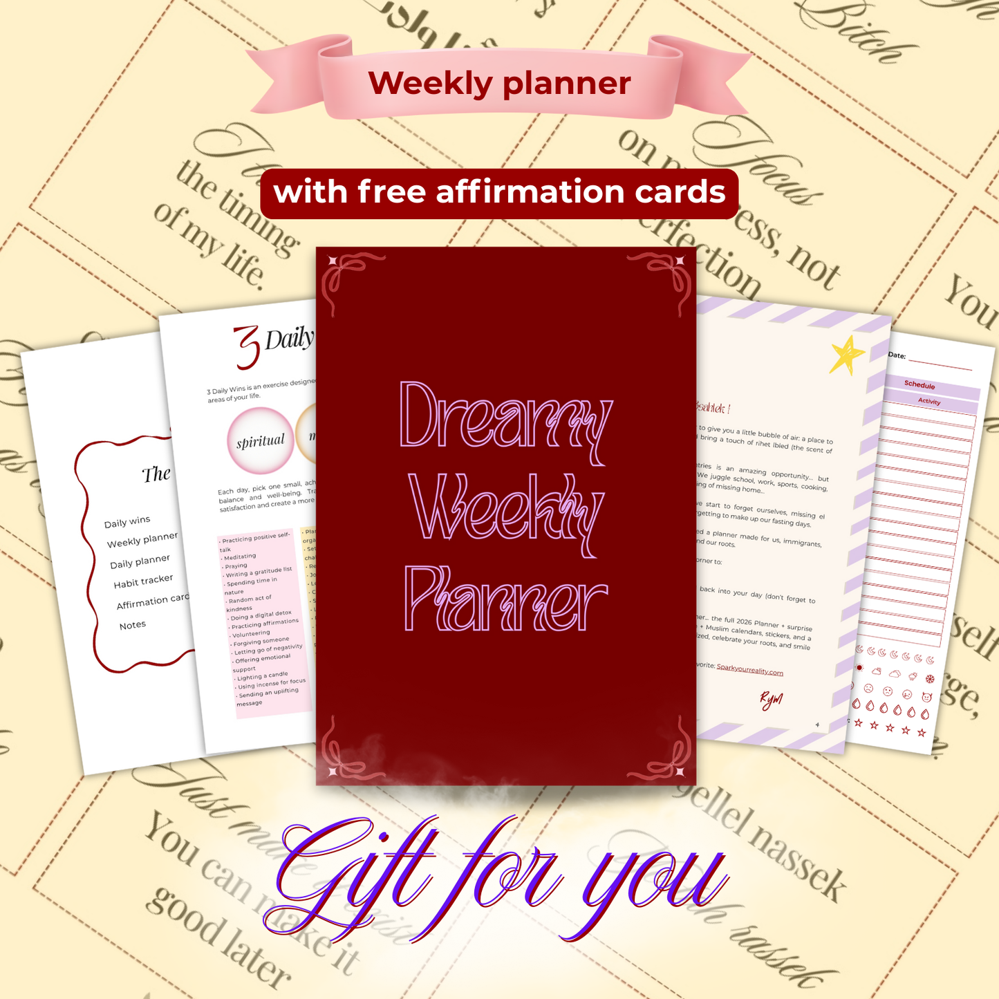Dreamy Weekly Planner